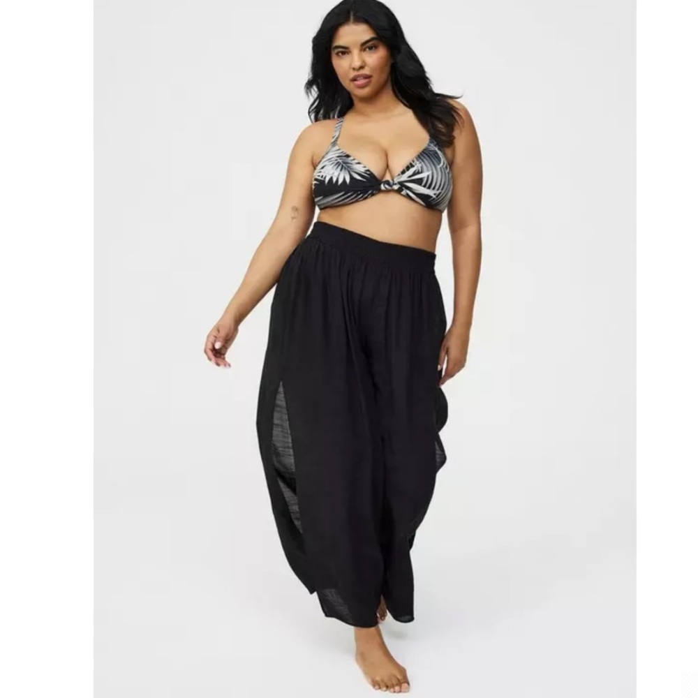 Torrid Black Swim Coverup Pants